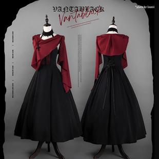 【尾款展示】逆十字万塔黑原创斗篷两件套撒旦之女JSK废土哥特