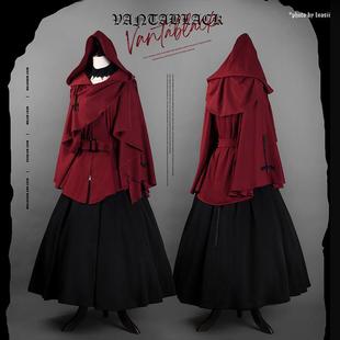 【定金展示】猩红逆十字-万塔黑原创斗篷两件套-撒旦之女-JSK