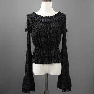 【尾款】-黑曼巴-收腰-哥特鱼尾裙-寡妇风修身高腰裙