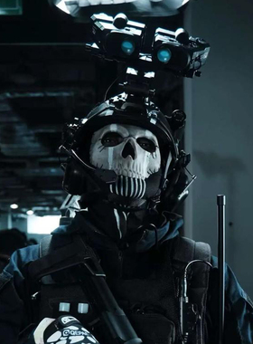 战术兵使命召唤COD幽灵战术头盔夜视仪特种装备军迷玩家cs游戏盔