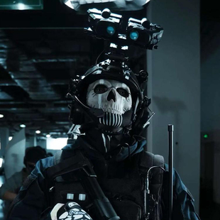 战术兵使命召唤COD幽灵战术头盔夜视仪特种装备军迷玩家cs游戏盔