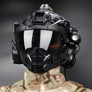 战术兵FAST SF战术头盔毒蝎面具装备透气防暴暗区突围战神套装