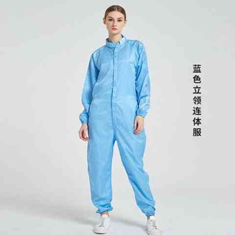 洁净服连体无尘服防静电工作服防尘衣服净化服全身防护服宽松男女