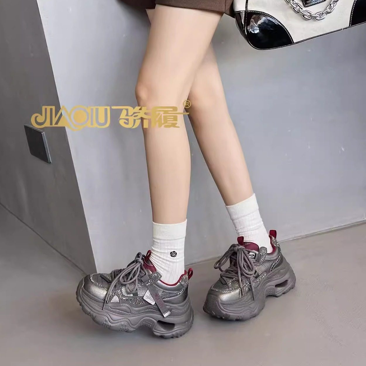 2025骄家新款真皮运动休闲鞋7616,女鞋,时尚休闲鞋,淘宝优惠券,粉丝福利购,淘宝优惠卷