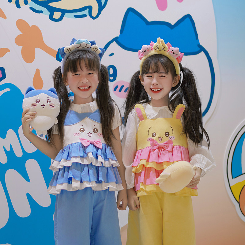 CHIIKAWA套装可爱乌萨奇女童可爱童装衣服小八上衣加长裤两件套
