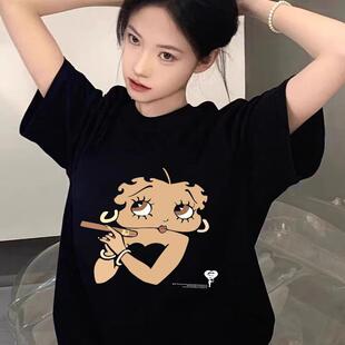 阿美咔叽美式 T恤 oversize无性别高街穿搭奢潮街头嘻哈rap百搭短袖