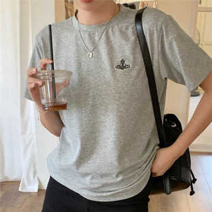 巨软乎！特别定制花纱纹理雪花点点小土星短袖tee可家居睡觉穿