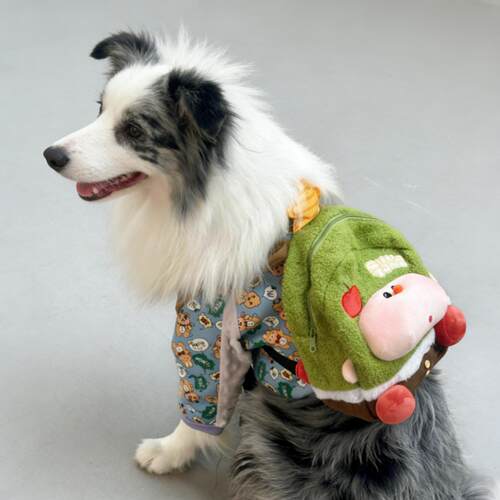 狗狗自背包大型犬外出自己背的包萨摩耶金毛阿拉便携零食双肩书包