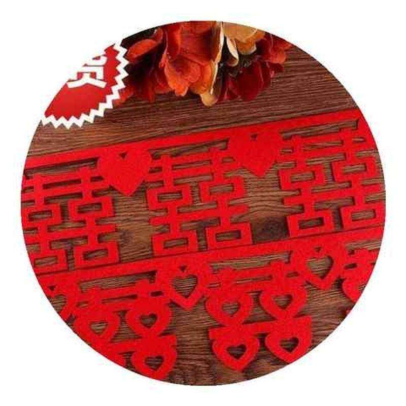 新品结婚喜庆用品新房爱心喜字拉挂帘婚房装饰布y置喜庆门帘批i.