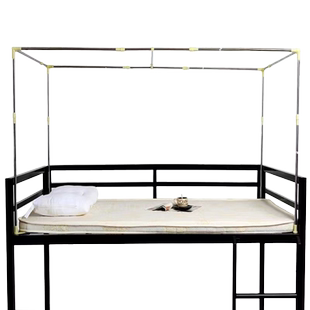 可伸缩款学生宿舍蚊帐支架加厚寝室床帘上铺单人架子下铺床杆加粗