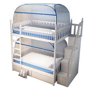 子母床1.5上下床1.2免安装蒙古包儿童防摔家用学生宿舍上下铺蚊帐