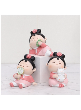 古风客厅玄关树脂可爱