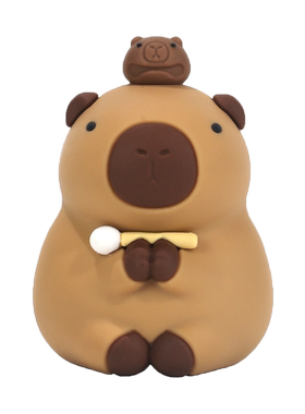 卡皮巴拉桌面摆件可爱水豚治愈生日礼物创意办公工位装饰手办公仔