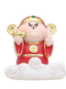 欢喜神仙手机支架新中式创意摆件