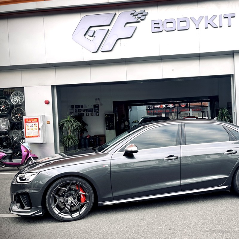 適用于奧迪A4L/S4改裝小包圍前鏟前唇側裙后唇GF改裝運動套件