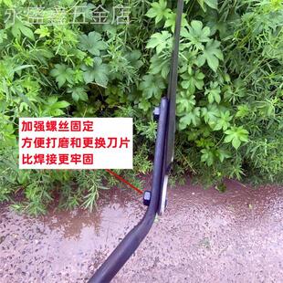 钐刀超大删草杉镰刀农用割草加厚全钢双刃刀头开荒割芦苇水草工具