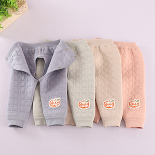 无骨长裤 三层夹棉厚款 子男女童宝宝春秋冬季 新生婴幼儿保暖开裆裤