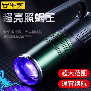 超强新款 蝎子灯2024紫光灯强光超亮充电手电筒照明专用灯大功率型