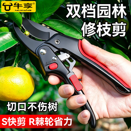 园艺剪刀省力修枝剪园林果树剪