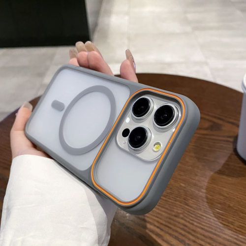 创意磁吸魅影大视窗适用苹果18promax手机壳新款iphone17肤感磨砂15半透16男14Plus防摔女13磁吸12时尚11软边