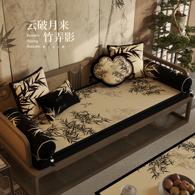 中式红木沙发坐垫高密度回弹海绵