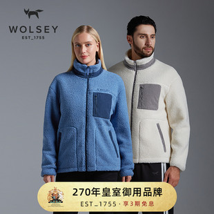Wolsey仿羊羔絨抓絨衣加絨加厚保暖戶外運動休閑登山外套秋冬男女