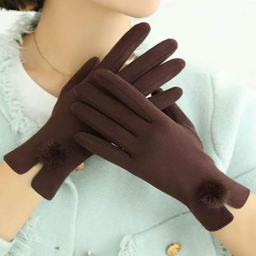 手套女冬保暖防风防寒