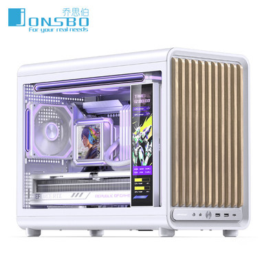 乔思伯D33玻璃侧透带副屏MATX360