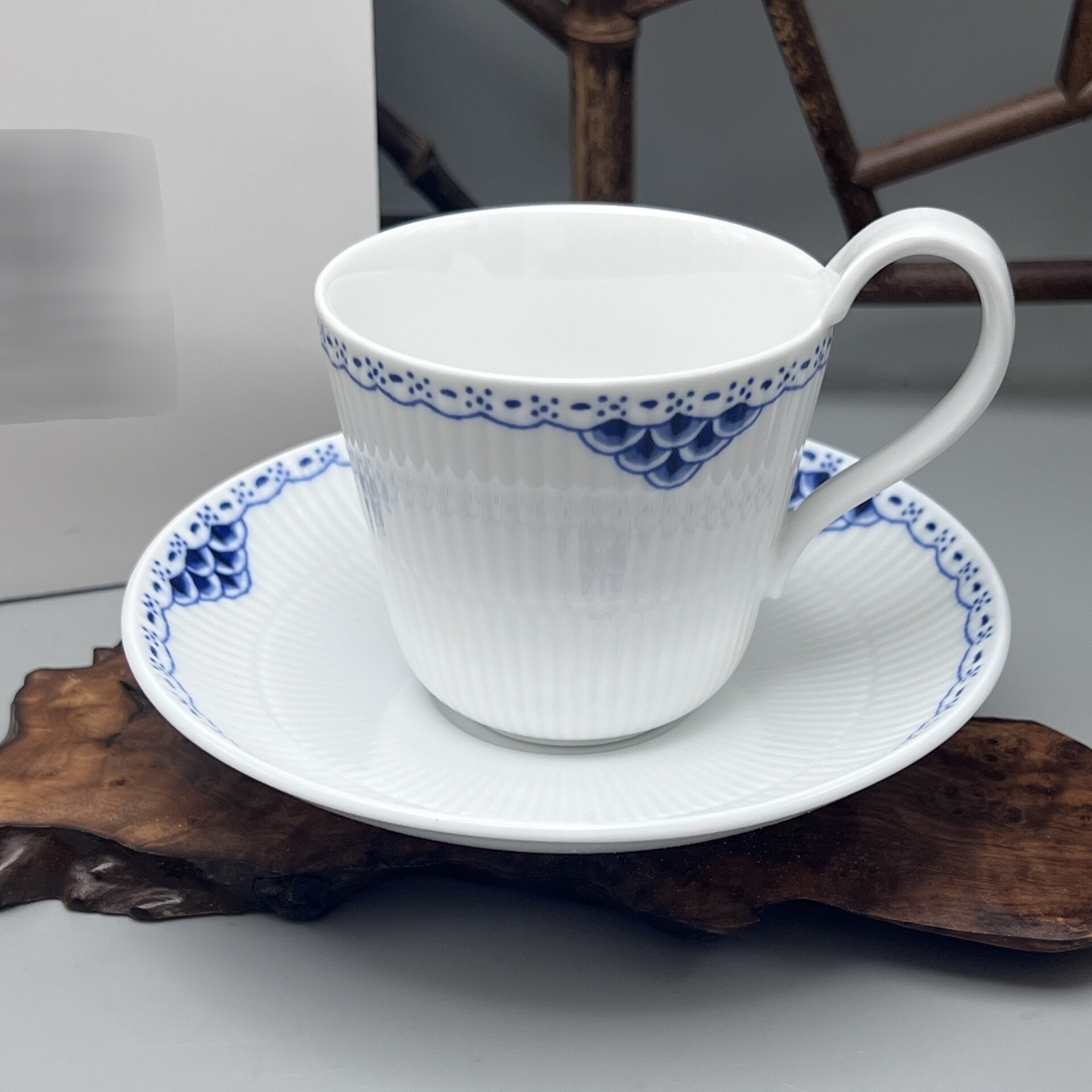 欧式下午茶咖啡杯碟套装公主蓝系列轻奢杯子餐盘造型盘礼品礼盒装