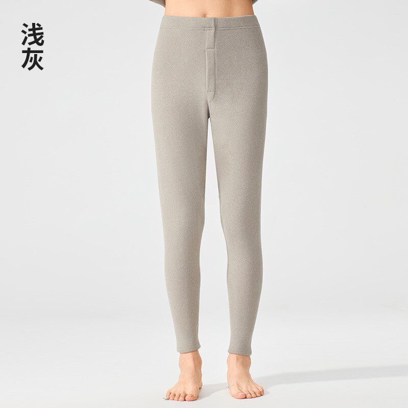 男士加绒加厚防寒保暖裤冬季居家睡裤内穿打底棉毛裤大码秋裤单裤