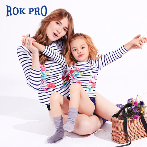 rokpro防晒新款沙滩度假亲子泳衣