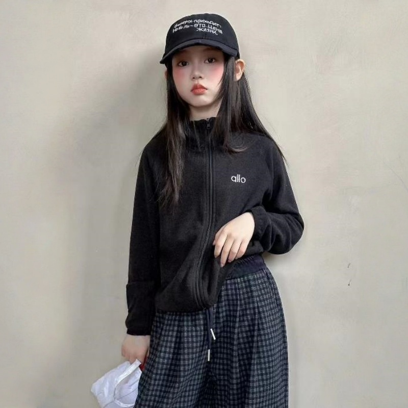 韩国男女童德绒外套秋冬款儿童洋气百搭立领保暖上衣校服内搭神器