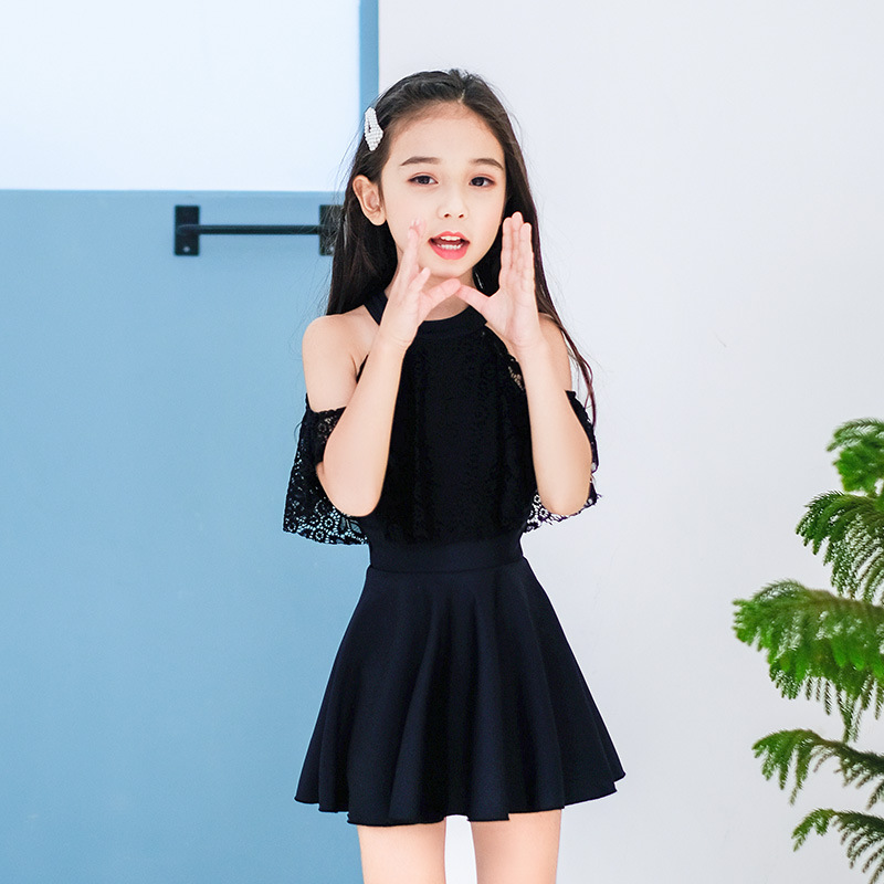 亲子装蕾丝泳衣大人儿童尺码均有