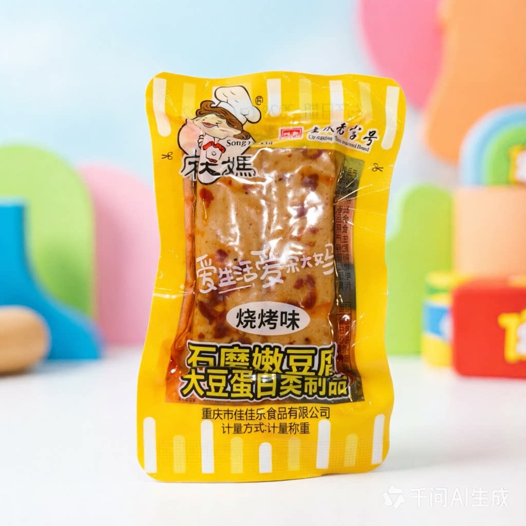 宋大妈石磨嫩豆腐烧烤味豆干休闲追剧办公室零食重庆特产独立小包