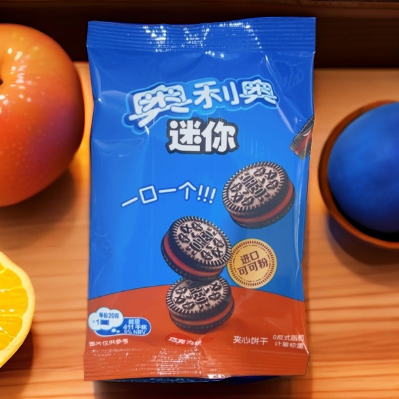 北京 奥利奥mini迷你小饼干 巧克力原味夹心 袋装 儿童休闲零食