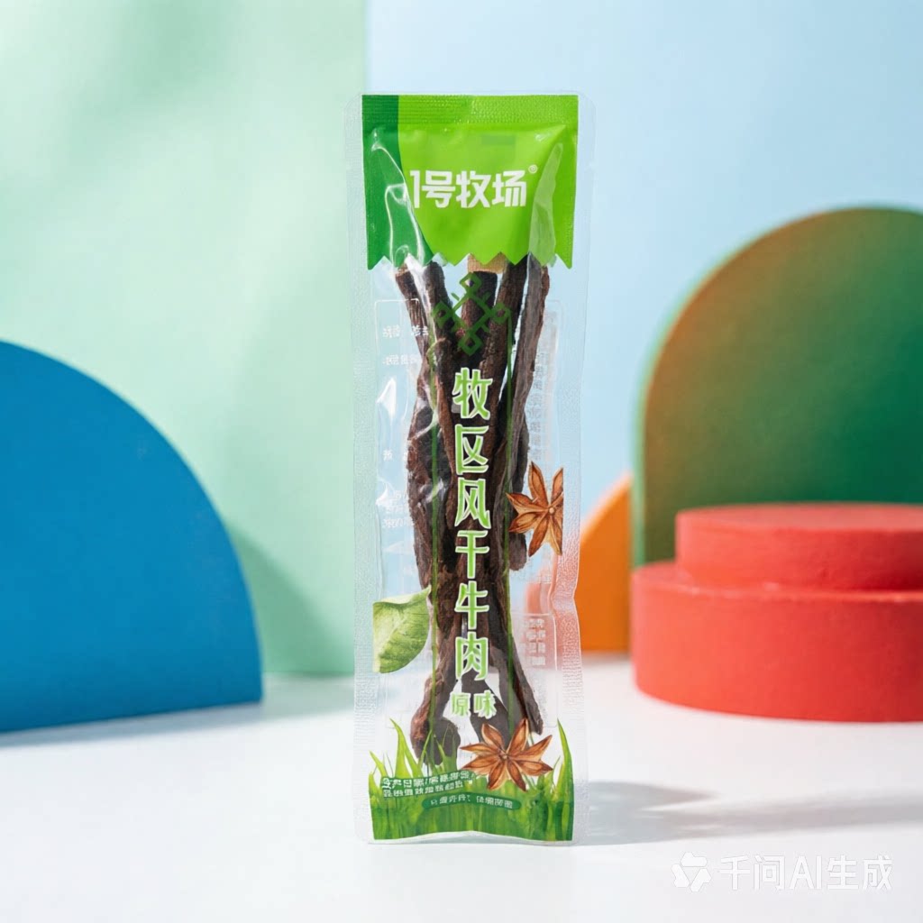 超干牛肉干 1号牧场 独立小包装原味手撕超干特干牛肉好吃的哦