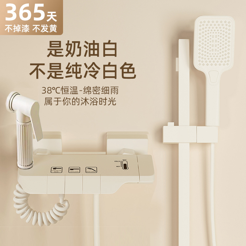 景诺壁挂式黄铜简易花洒淋浴花洒