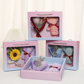 三八妇女节公司商场活动礼玫瑰香皂花束毛巾熊礼盒送男女朋友礼物