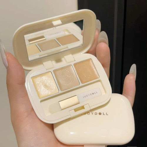 橘朵三色遮瑕膏遮瑕持久不易脱妆修容遮瑕盘无痕遮瑕盘遮黑眼圈斑