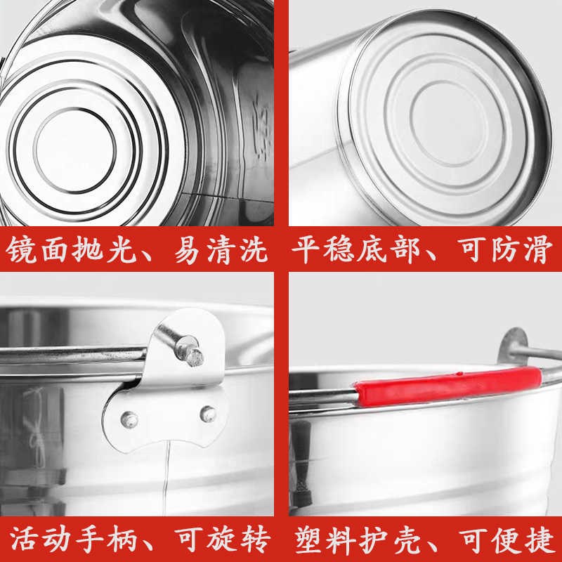 不锈钢泔水桶带滤网n干湿分离垃圾桶厨余厨房过滤剩菜剩饭茶水手