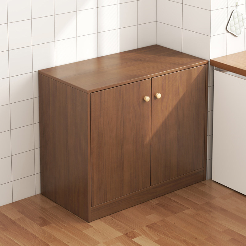 餐柜家用厨房备餐商用置物收纳柜茶水柜子实木色客厅靠墙收纳柜