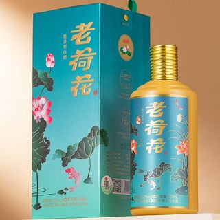 贵州大曲坤沙53度酱香型白酒 老荷花夏荷500ml*6瓶礼盒装