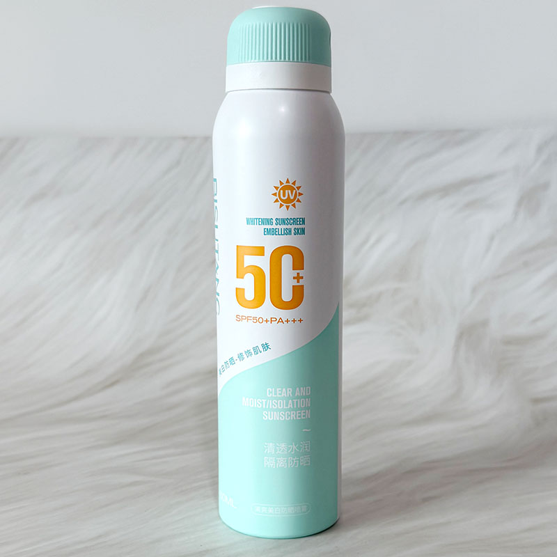3瓶防晒喷雾SPF50+防紫外线清爽控油美白保湿户外军训隔离防护