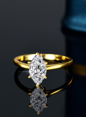 s925银戒指莫桑石镀PT950 铂金交叉女士时尚简约排戒双色戒子