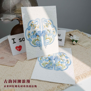 白色仙美森系小清新蝴蝶兰卡致辞卡宣誓卡结婚礼新郎新娘誓言卡