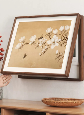 宋氏美学电表箱装饰免打孔遮挡餐厅墙面弱配电箱花鸟白玉兰花挂画