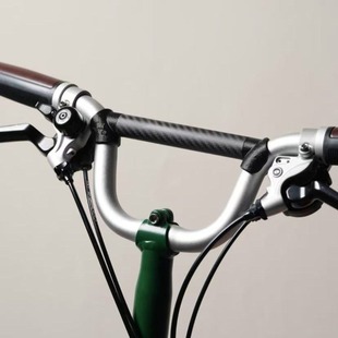 适用Brompton小布折叠车配件M把扩展横杆 车灯架加长杆超轻手把