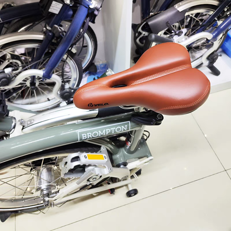 适用brompton小布折叠自行车舒适坐垫 长途鞍座 前座椅 舒适透气
