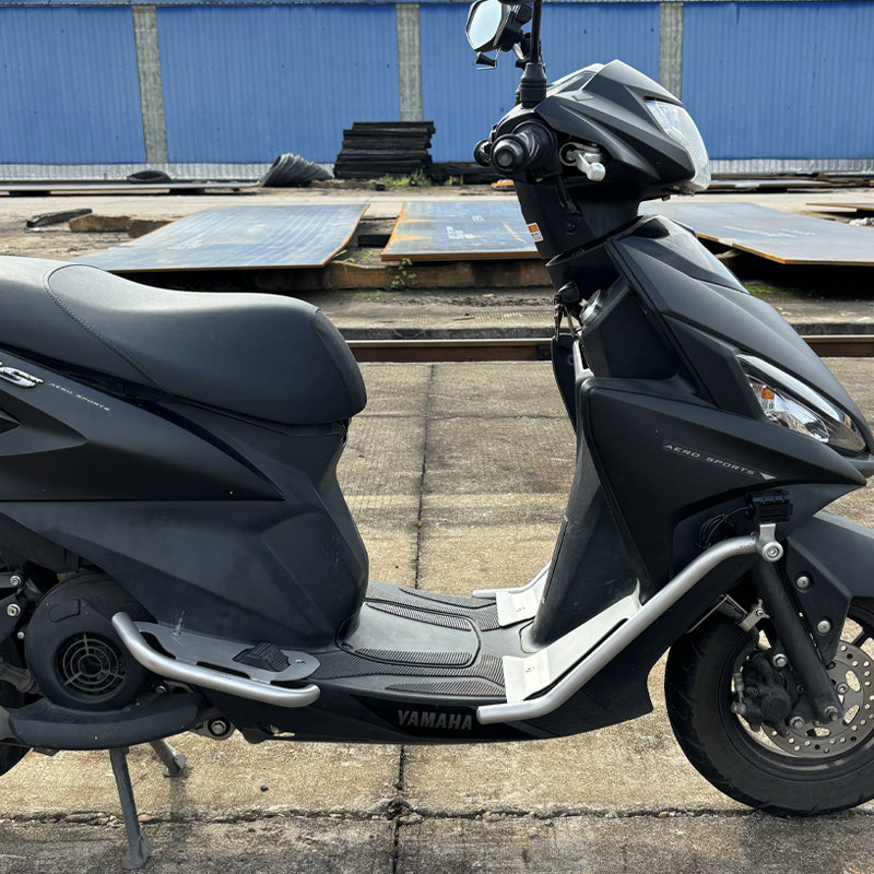 适用雅马哈福禧125全车改装尾箱架排气罩前护杠后脚踏不锈钢配件