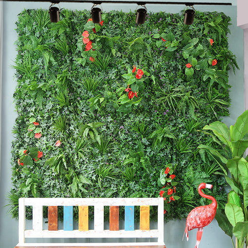 仿真绿化米兰叶金钱草室外植物墙